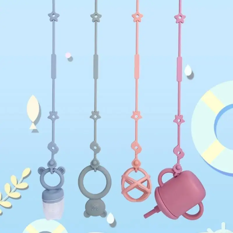 

54DF Baby Pacifier Keeper Universal Pacifier Clip Pacifier Holder Hygienic Pacifier Chain for Travel & Daily Activity