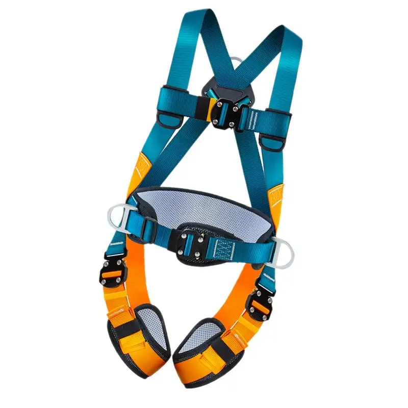 

Full Body High Altitude Work Safety Harness Five-point Safety Belt Rope Outdoor Climbing Training Construction Protect Equipment