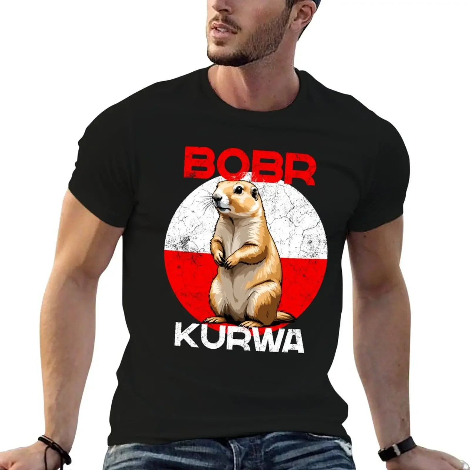 

Bobr Kurwa Polish Meme Funny Saying T-Shirt man t shirt graphic t shirt vintage graphic t shirts summer top shirts men graphic