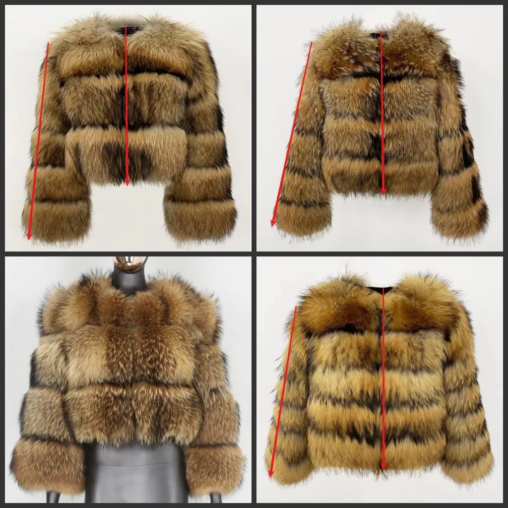 Cross-Border New Style Women's Fur Coat Spliced Artificial Fur  Hair Winter Coat Long Sleeve Rock Style round Neck