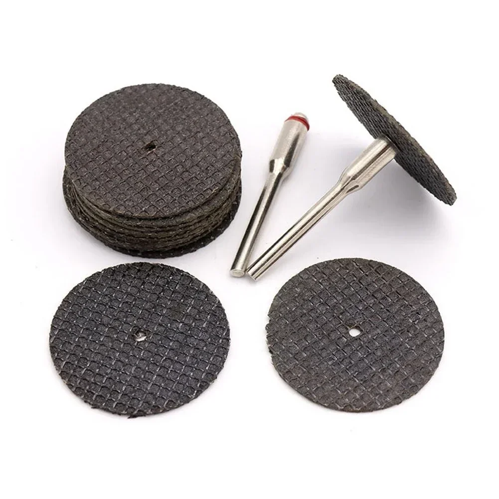 10pcs Abrasive Cutting Disc 32 Mm With Mandrels Grinding Wheels Saw Blades For Accesories Metal Cutting Rotary Tool