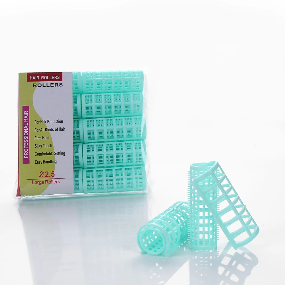 6/8/10/12/14 قطعة مموج الشعر بدون حرارة لا بكرات شعر الحرارة البلاستيك كسول تجعيد الشعر قضبان الانفجارات الشباك قضيب البلاستيك أدوات تصفيف الشعر