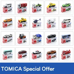 TOMICA 스페셜 TAKARA TOMY Tomica 합금 자동차 모델, 소년 장난감 장식품, 람보르기니 벤츠 럭셔리카 로고 엔지니어링 어린이 자동차 장난감