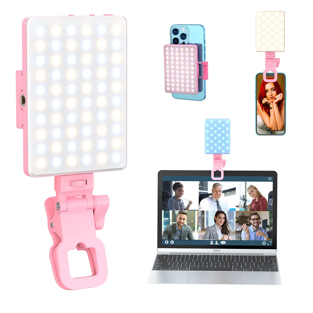 

Selfie LED Flashlight IPhone Samsung IPad Mobile Phone Laptop Flash Editing Video Filling Photo