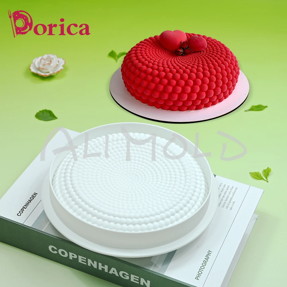 Dorica Big Custard Apple Chocolate Mousse Mold DIY Fondant Silicone Mould Cake Decorating Tools Kitchen Bakeware