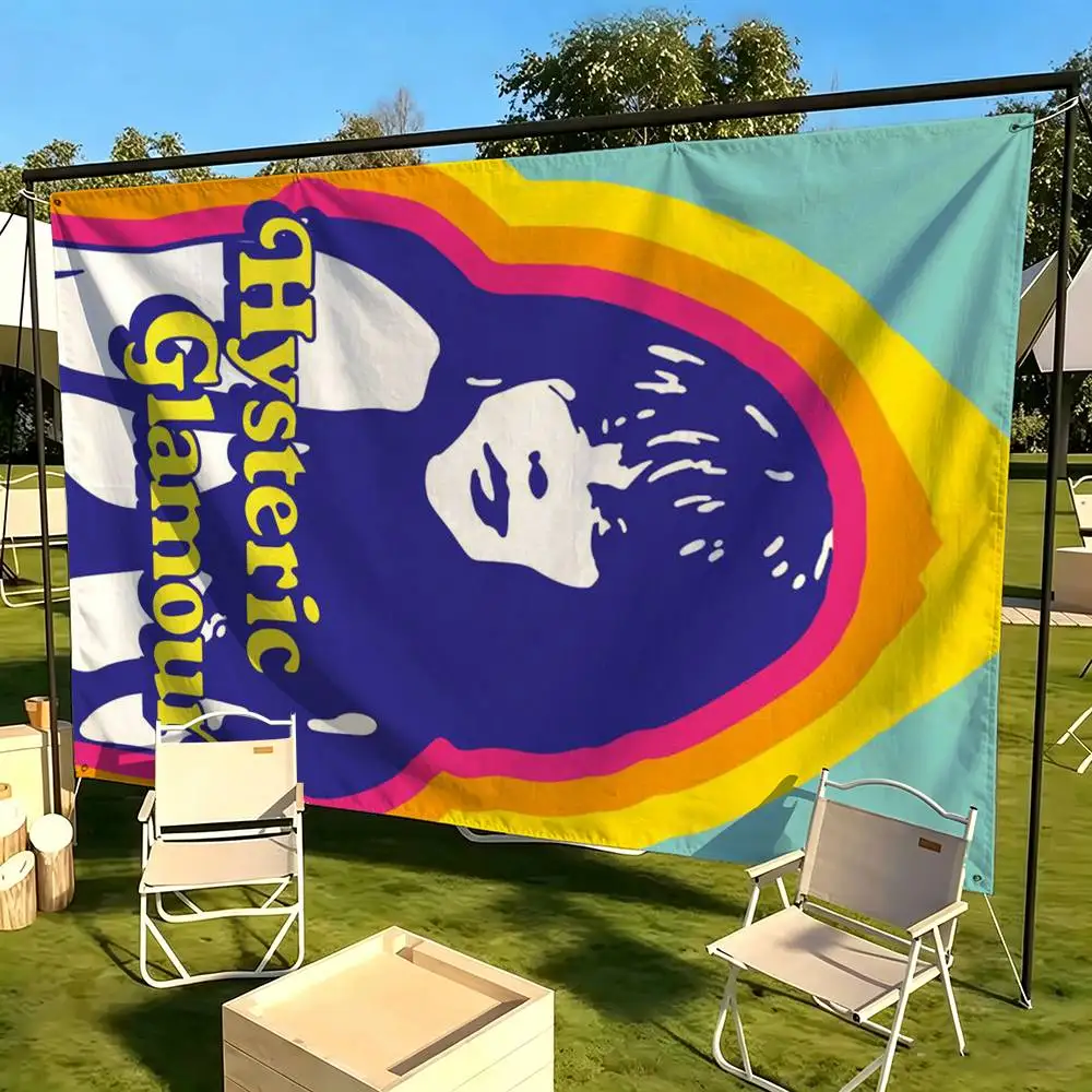 H-HystericS Glamour BRAND Creative  Flags Wall Hanging Tapestry Outdoor Garage Room Decorative flag Background Blanket