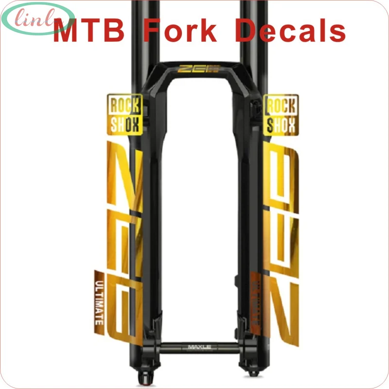 Rockshox ZEB Mountain Bike Front Fork Decals Bicycle Front Fork Stickers Bike Accessories MTB Fork DIY Stickers