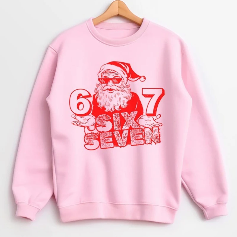 ستة سبعة عيد الميلاد البلوز كول سانتا سترة 6 7 Slang مضحك للجنسين البلوز الشتاء الدفء موضة الشارع الشهير هودي