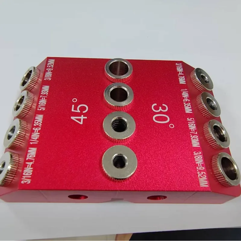 Multi-Angle Oblique Hole Vertical Woodworking Punch 30 °/45 °/90 ° Guide Fixture DIY Tool