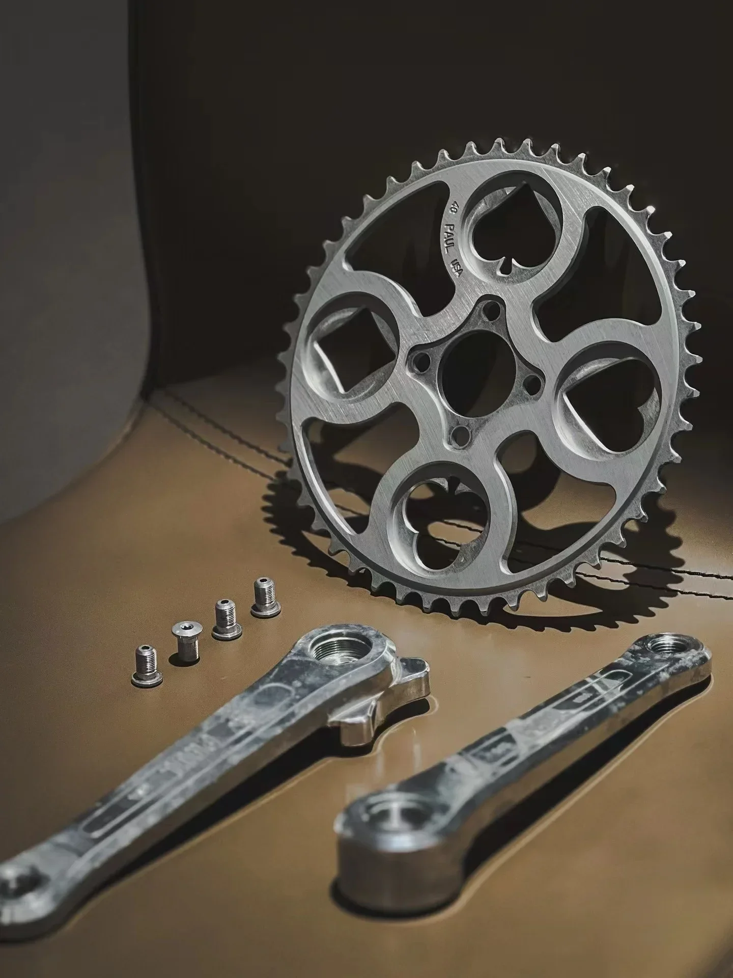 PAUL Poker Cranks Return to the ancients Chainrings 46T Limited and out of print