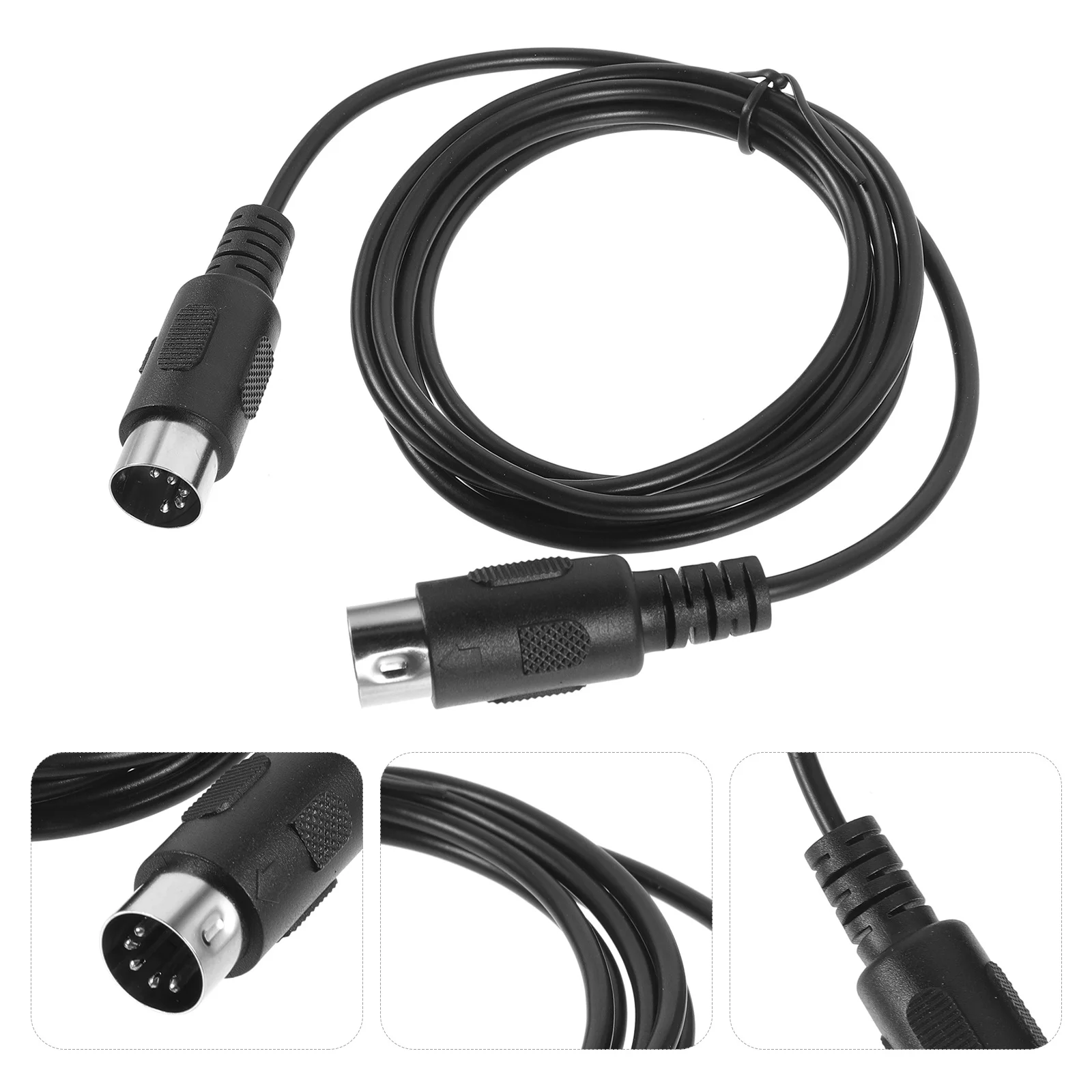 

Professional Cable 1m 5-Pin Male to Male Cord Durable PVC Copper Materials for Instruments Dj Equipment