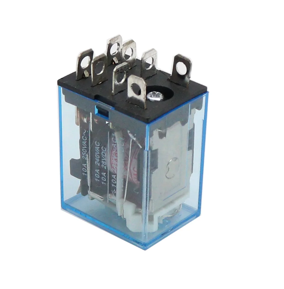 1pcs  LY2NJ  Electronic Micro Electromagnetic Relay LED Lamp 10A 8 Pins Coil DPDT DC12V 24V AC110V 220V