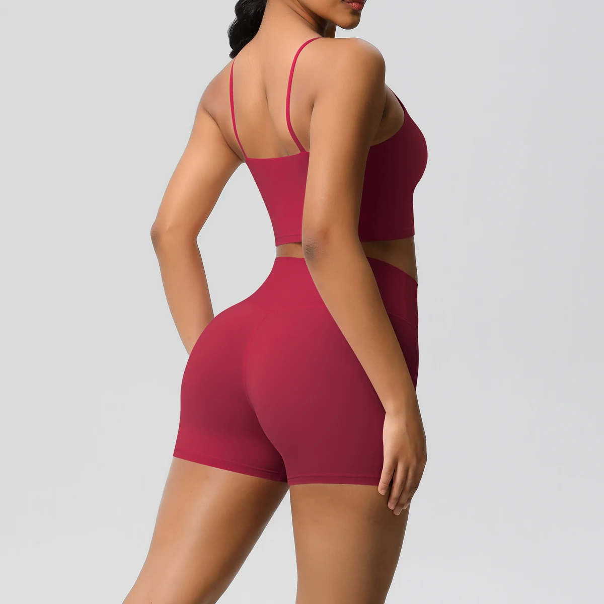 2 Piece Yoga Clothes Women 2pcs Patchwork Sport Yoga Suit Sports women's yoga bra Quick Drying Cycling Workout Gym Shorts