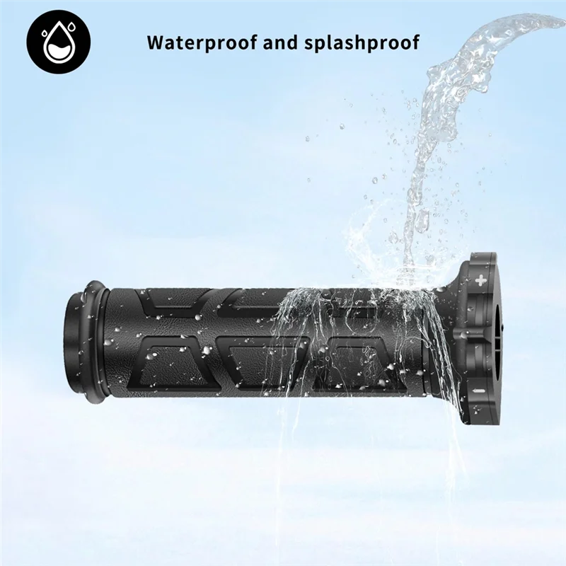 الحصري للدراجات النارية اليد ساخنة القبضات ATV تدفئة مصبوب القبضات الأسود النتريل المطاط قابل للتعديل درجة الحرارة ساخنة قبضة مقبض