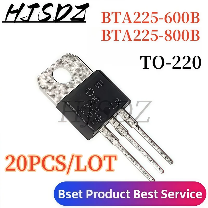BTA225-800B / BTA225-600B 【20PCS/LOT】Thyrist Dual-Direction TO-220 Package High Voltage 800V/600V