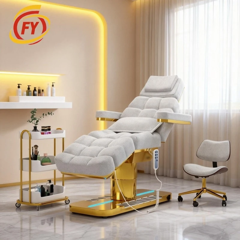 Massage Table & Bed,Bed With Foot Control Lifting, Suitable Tattooing, Embroidery, Eyelash Extensions, Medical Beauty Inject