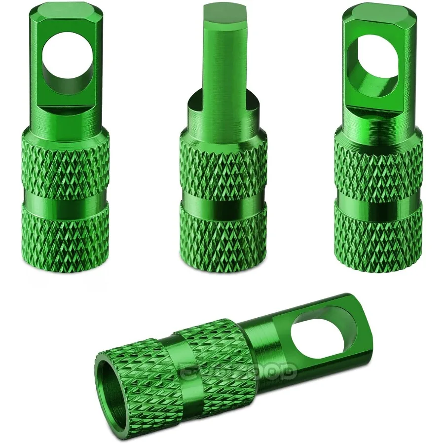Bouchons anti-poussière pour tige de Valve Presta, avec dissolvant de noyau de Valve, couvercles de Valve de vélo légers en aluminium pour Tubes de vélo de route et vtt, paquet de 4