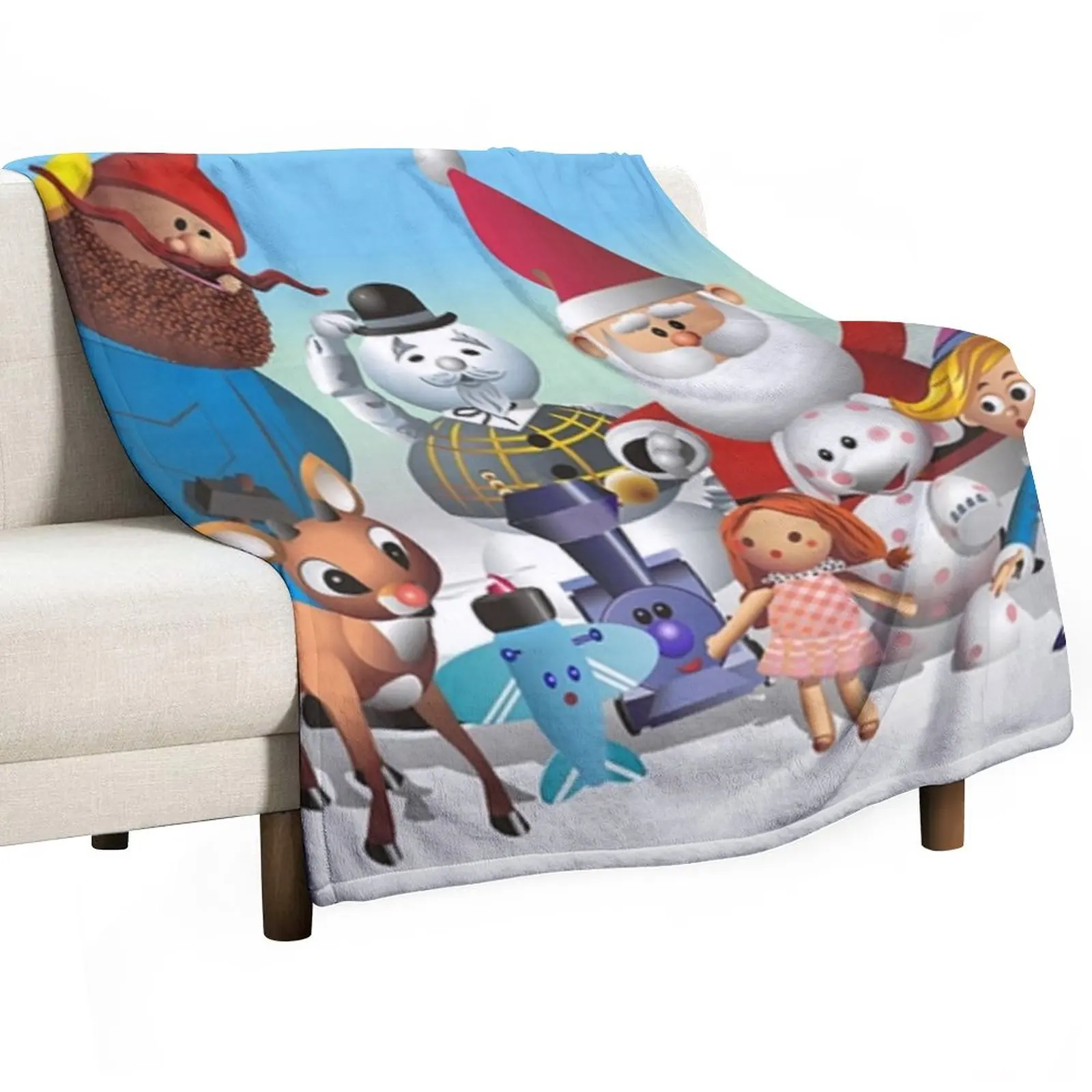 Rudolph and Friends | DreamscapesbyTeresa Throw Blanket wednesday Blanket Sofa