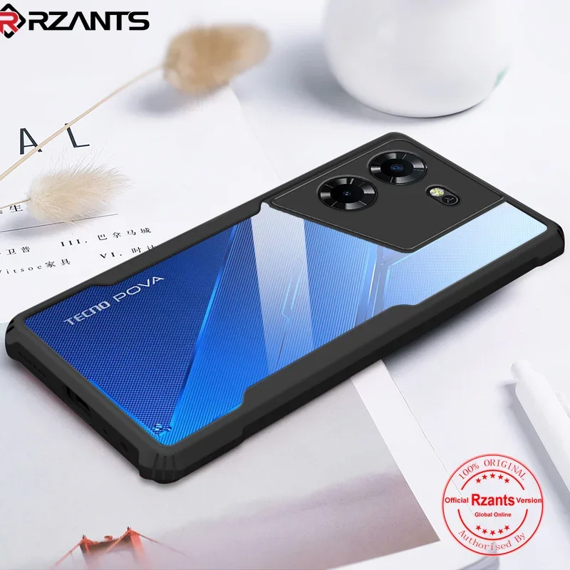 Rzants For TECNO Pova 5 Case Hard Air Bag Protection Slim Clear Cover