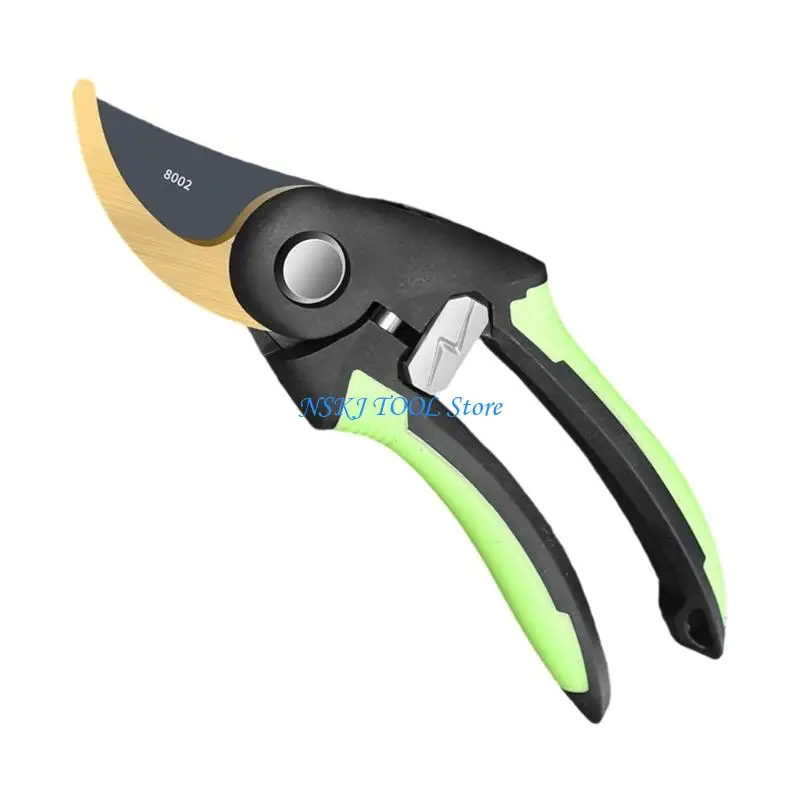 L8RC مقصات حديقة مريحة شديدة التحمل، مقص عالي الكربون من الفولاذ، تصميم خفيف الوزن مناسب لتقليم فرع الأشجار