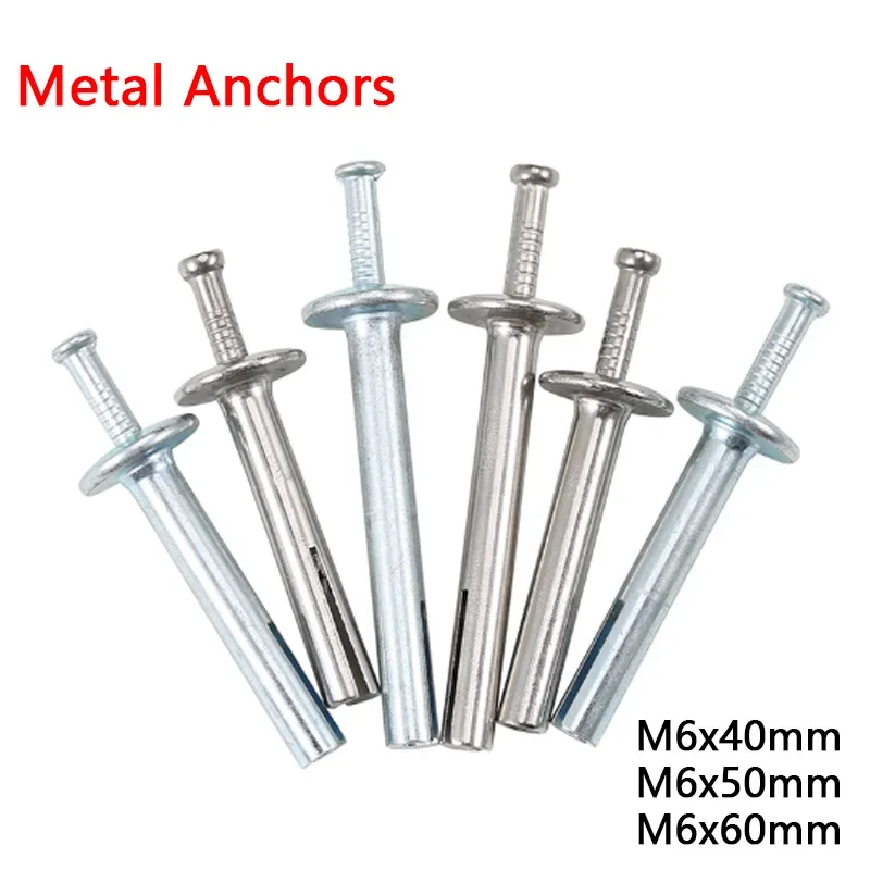 304 Stainless Steel/Carbon Steel M6 Hammer In Nail Fixings Masonry Concrete Metal Anchors  Percussion Expansion Nail Knock