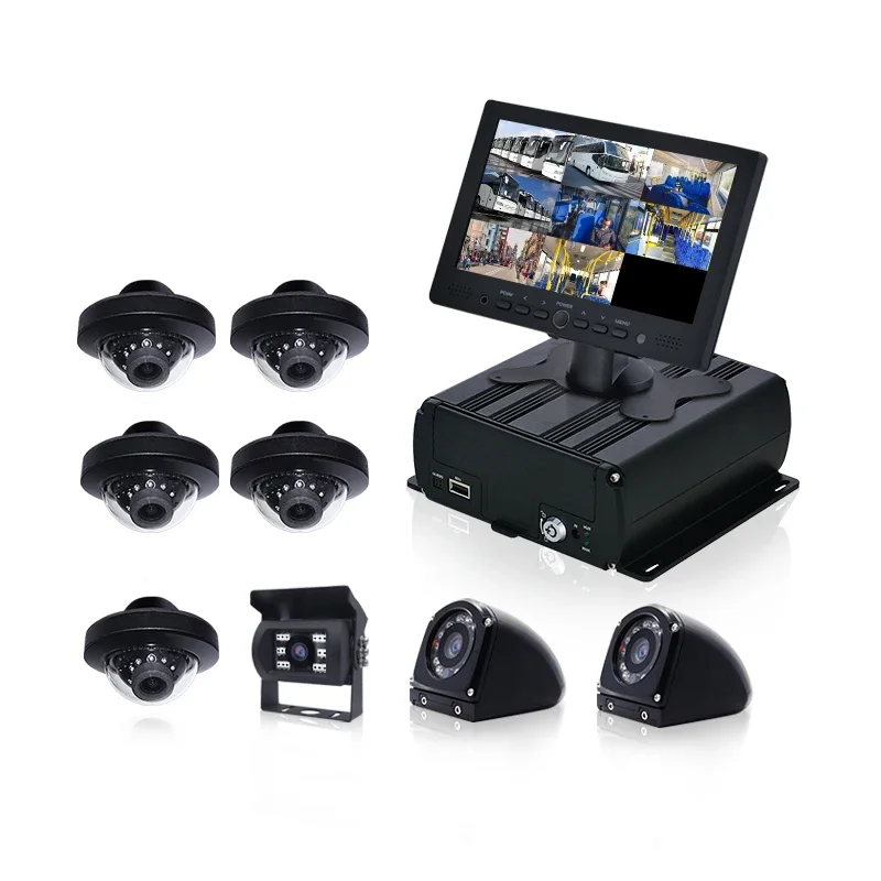 

MCY H264 Ahd 720p 1080n 8 Channel Truck Cctv Monitoring Kit Bus Vehicle Camera System SD Card 2tb Hard Disk 8ch Mobile Dvr
