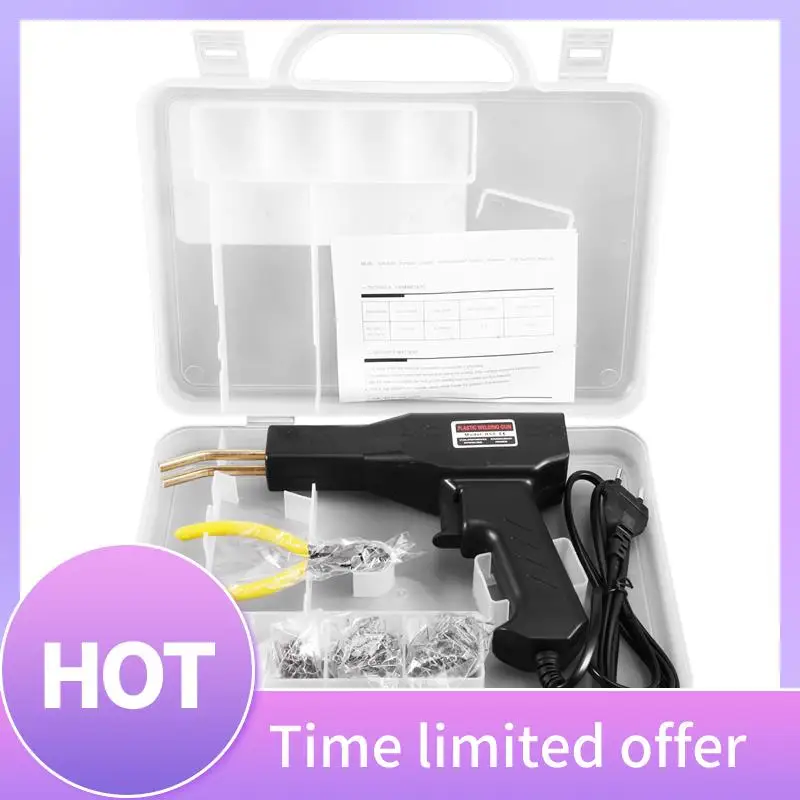 

B69C Plastic Welders Kit HOT Stapler Welding Machine Hot Stapler Plastic Welder Heat Gun For Plastic Repair Car Bumper Repair EU