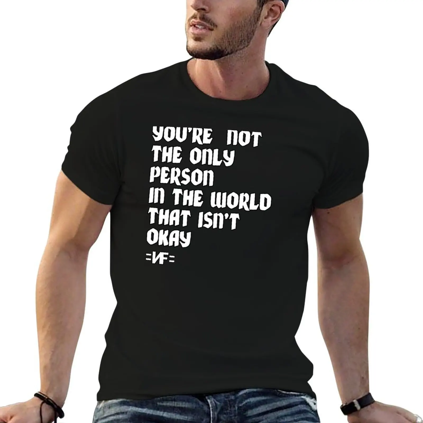 

Футболка с цитатой NF, мужские футболки, высококачественная роскошная брендовая футболка, мужская простая футболка