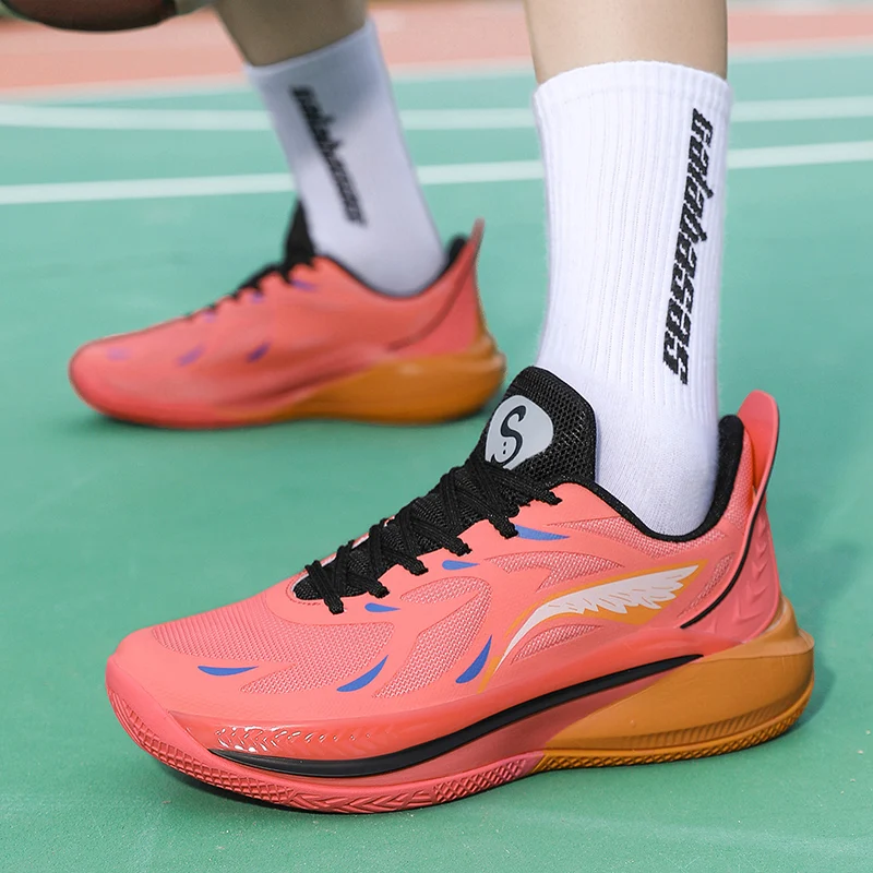 

Men's Large-size High-quality Basketball Shoes Lightweight and Breathable Training Shoes Competition Wear-resistant Sports Shoe