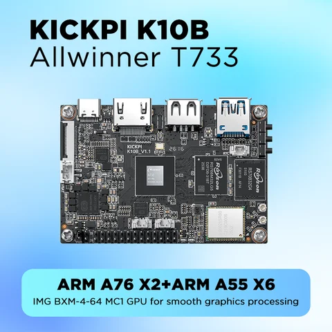 K10B Allwinner A733 8-Core SBC 3TOPS NPU Android 13 Dual-Band WiFi/BT IoT Gateway Edge Computer Industrial Control