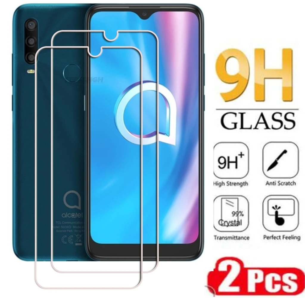 2 uds 9H HD vidrio templado para Alcatel 1SE (2020) Light 1SP 6,22 "5030F, 5030U, 5030D_EEA película protectora de pantalla
