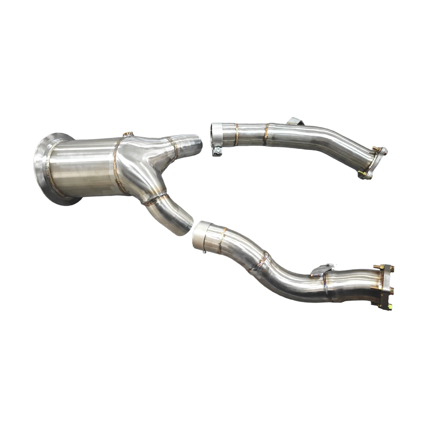 Downpipe Knalpot Stainless Steel Untuk Audi A6 A7 C8 3.0T Racing Downpipe