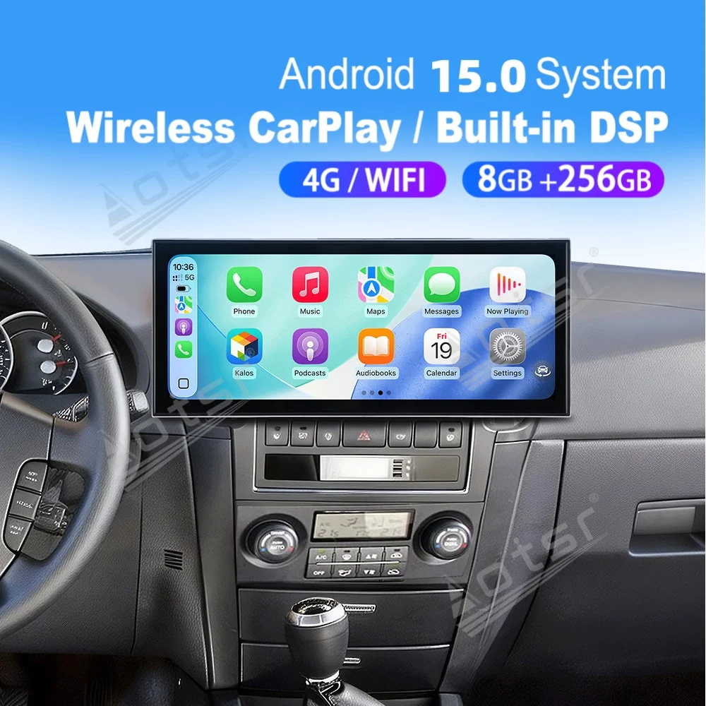 

15,8-дюймовое автомобильное радио на Android 15 с Qualcomm и Carplay для Kia Sorento 2002-2006: Автомагнитола, мультимедийный плеер, GPS-навигатор, головное устройство