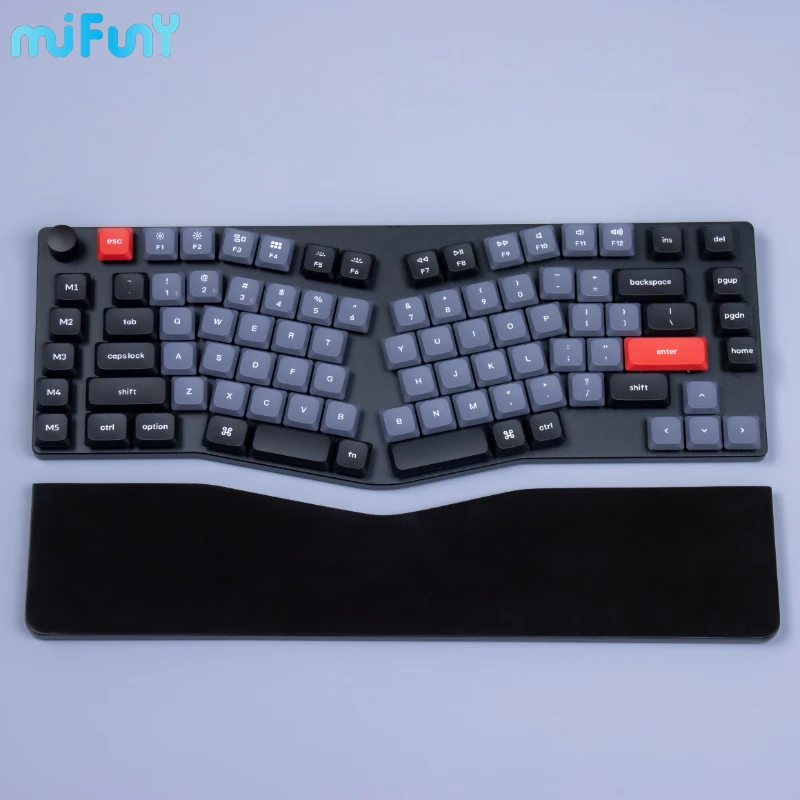 mifuny keychron short axis teclado mecanico descanso de pulso personalizado gaming descansa irregular quartz stone k15pro 01