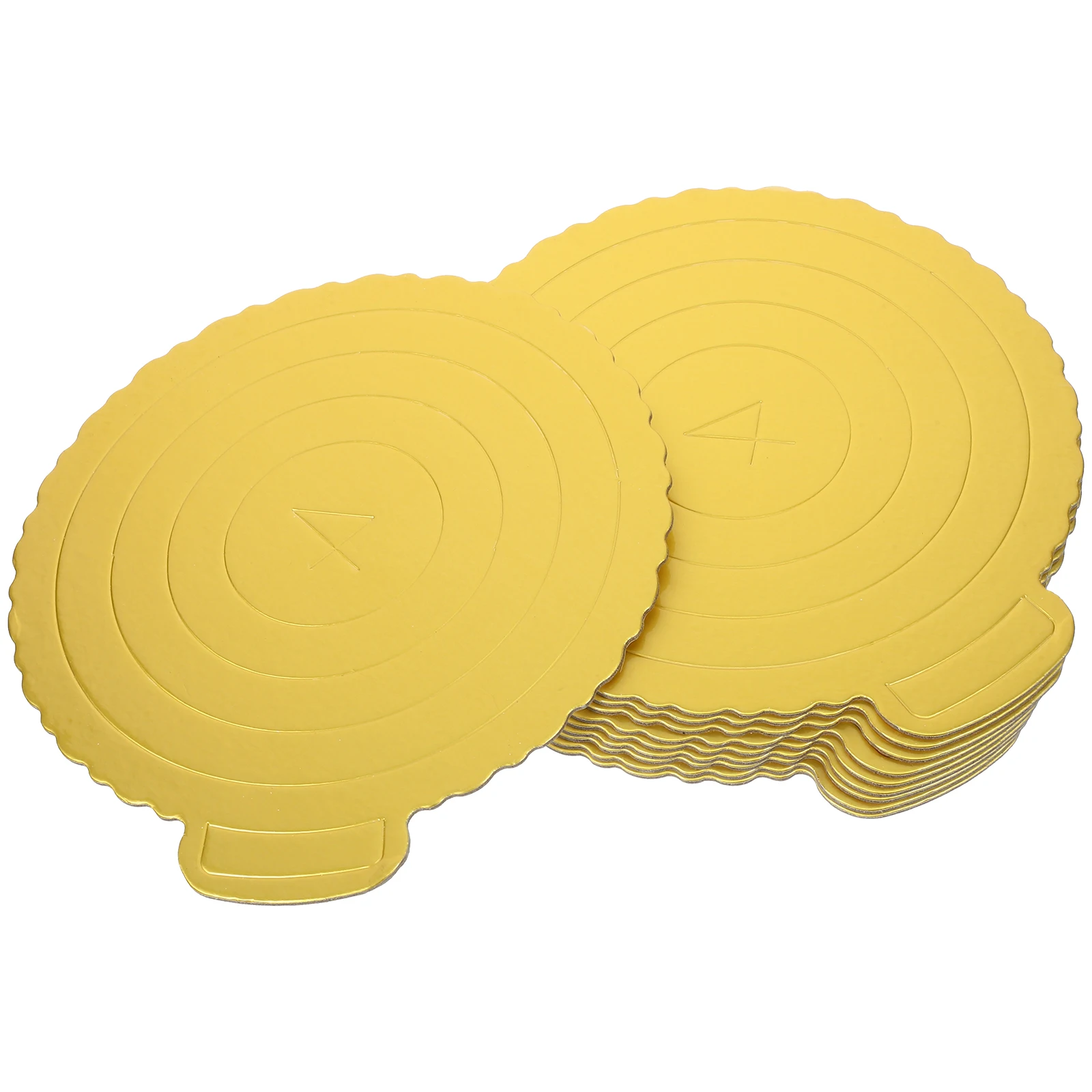 

10 Pcs Cake Board Plate Trays Ring Stands for Dessert Table Paper Plates Cardboard Cupcake Display Rack