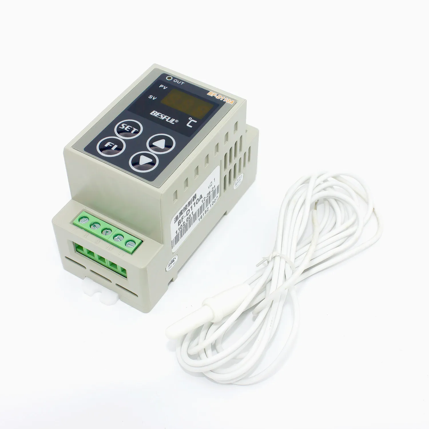 BF-D110A temperature controller solar cooling heating single channel intelligent guide rail type return water thermostat