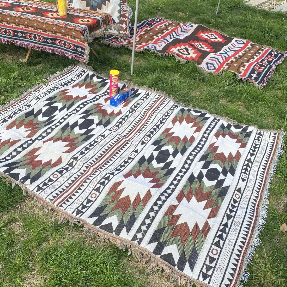 

Кемпинг Ultraligera Plegable Estilo Instagram, Esterilla de Picnic para Exterior, Manta Decorativa para Tienda Mesa