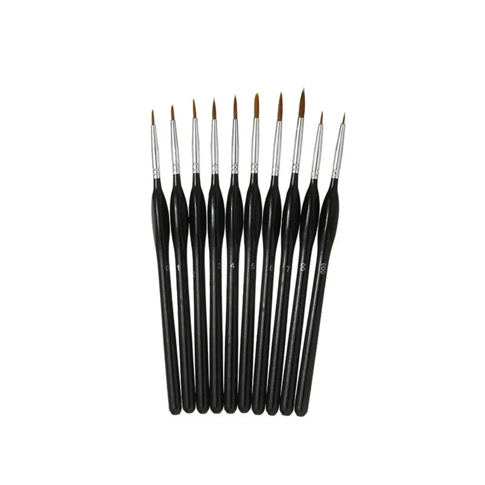 

11/10pcs Miniature Brushes Precision Paint Brush Set with Micro Tips for 40K Watercolor Brush for Fine Detail Model & Art Paint