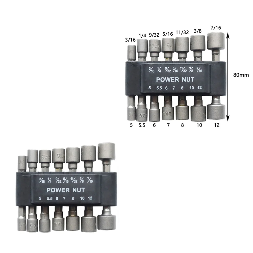 

1 Set Sleeve Wrench Mini Strong Screw Spanner Power Nut Driver Drill Bit Metric Socket Wrench for DIY Auto Woodworking Repair