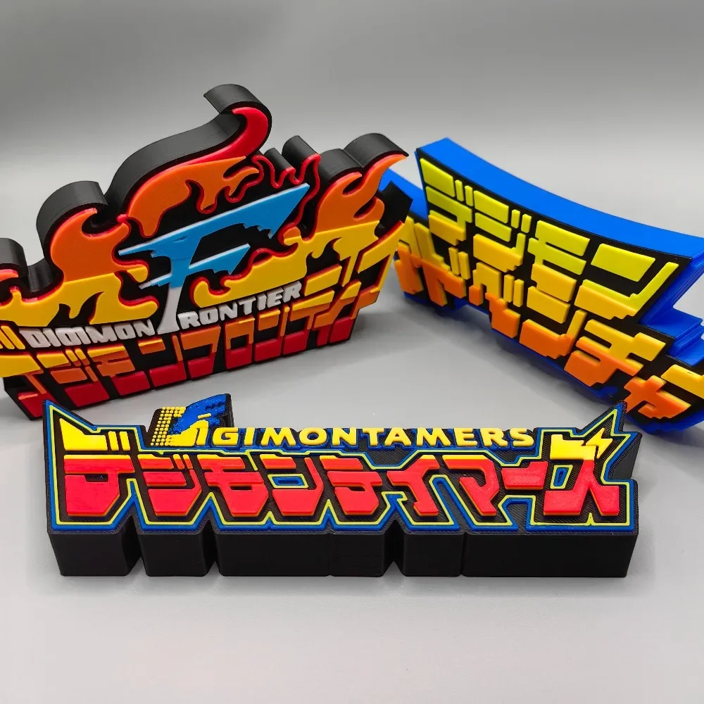 

Anime Digimon Digital Monsters Signs Model doll 3D Logo Ornament for Digimon Tamers Action Figure Display Cosplay Exhibition
