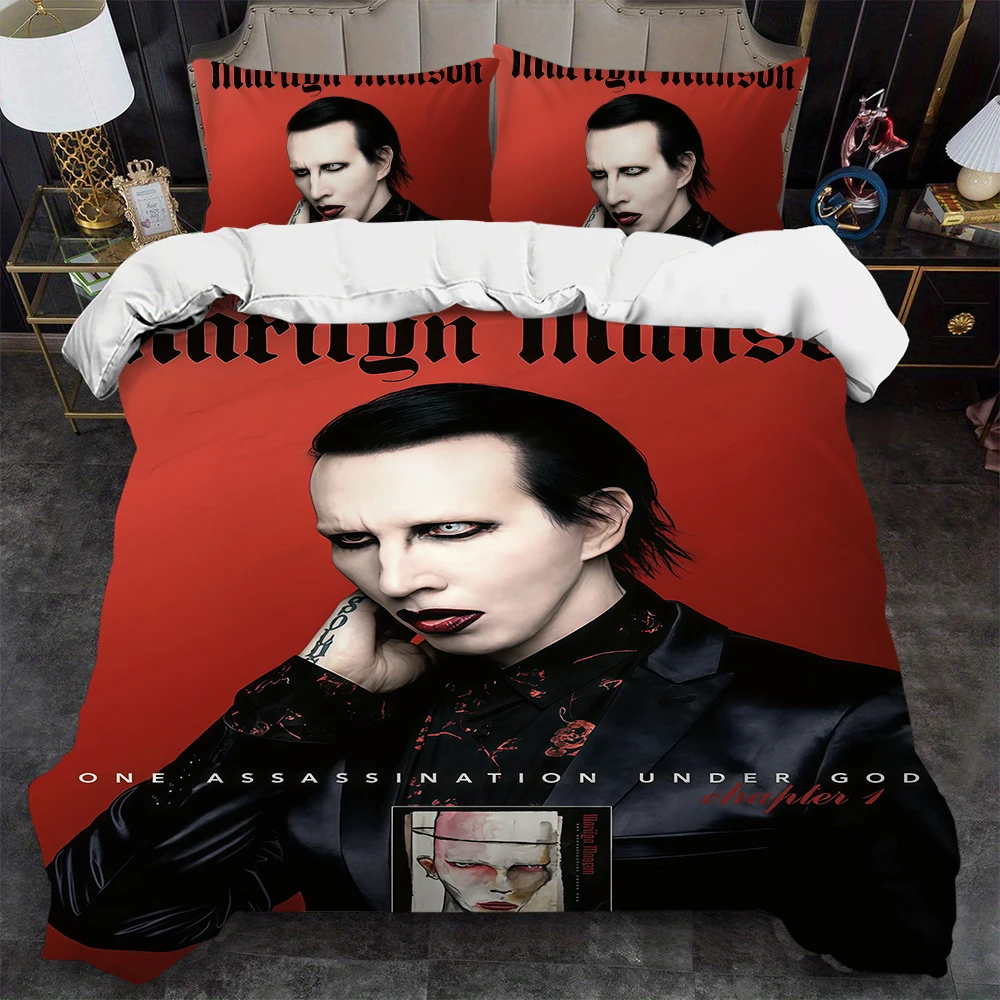 

Комплект постельного белья M-Marilyn Singer M-Manson OAUG, 3 предмета, мягкий, летний, для студенческого общежития, дома, детской кровати, лучший выбор