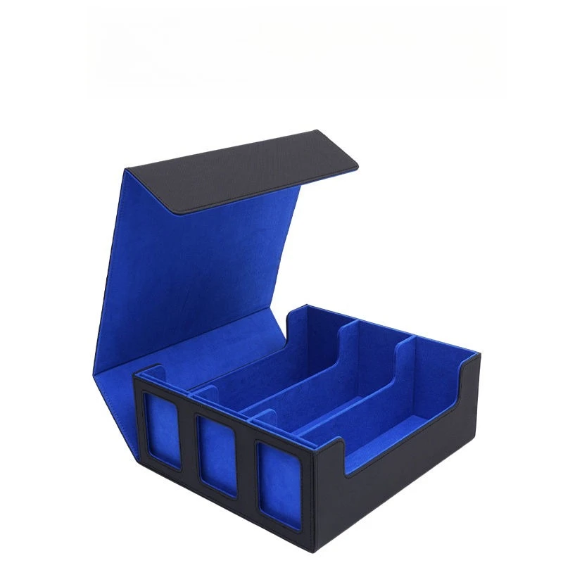 New Large Capacity Card Storage Box for Trading Cards, 1600+ Deck Box with Display Window, Fits for Magic TCG PTCG Sports Cards