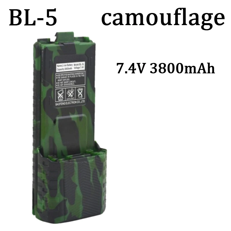 New For Baofeng UV-5R Walkie Talkie Large Capacity Battery BL-5L 3800mAh For UV5R BL-5 Walkie Talkie Battery view 5