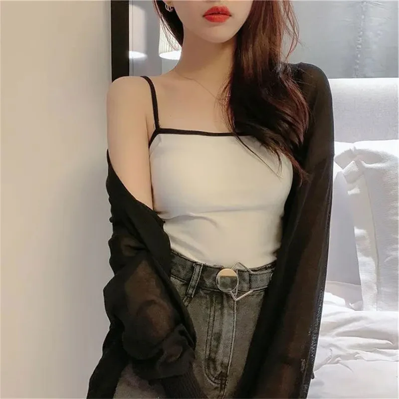 

Womens Tops summer tank top for Women Knit Solid 2024 summer new corset v neck dressy casual shirts