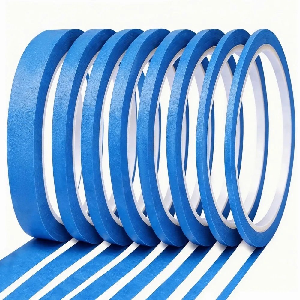 EFOK 8 Rolls Pinstripe Masking Tape, Thin Painters Fine Line Pinstriping Tape for Car Truck Motorcycle DIY Custom