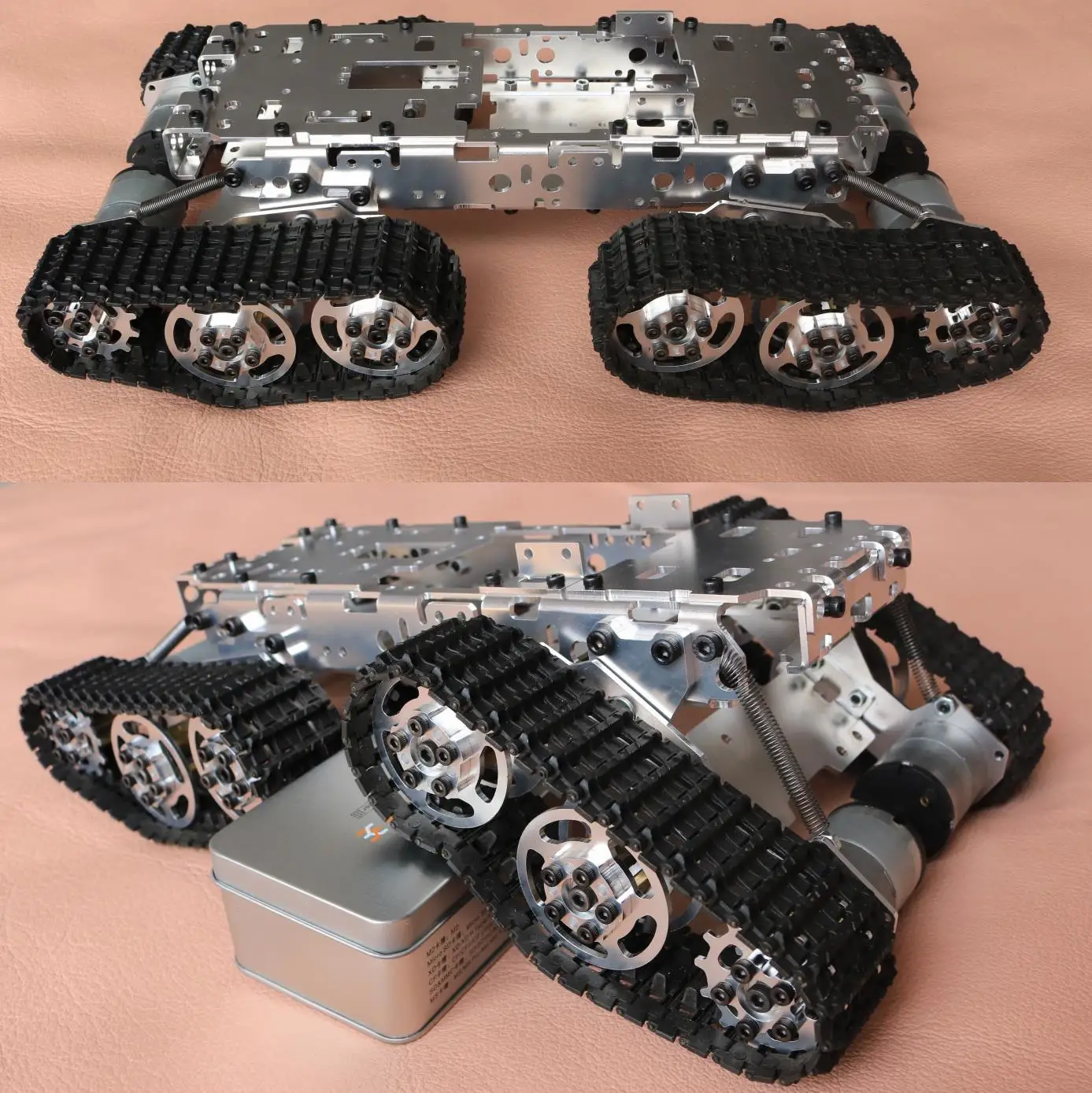 Tank Intelligent Car Track Damping Chassis Intelligent Car Chassis