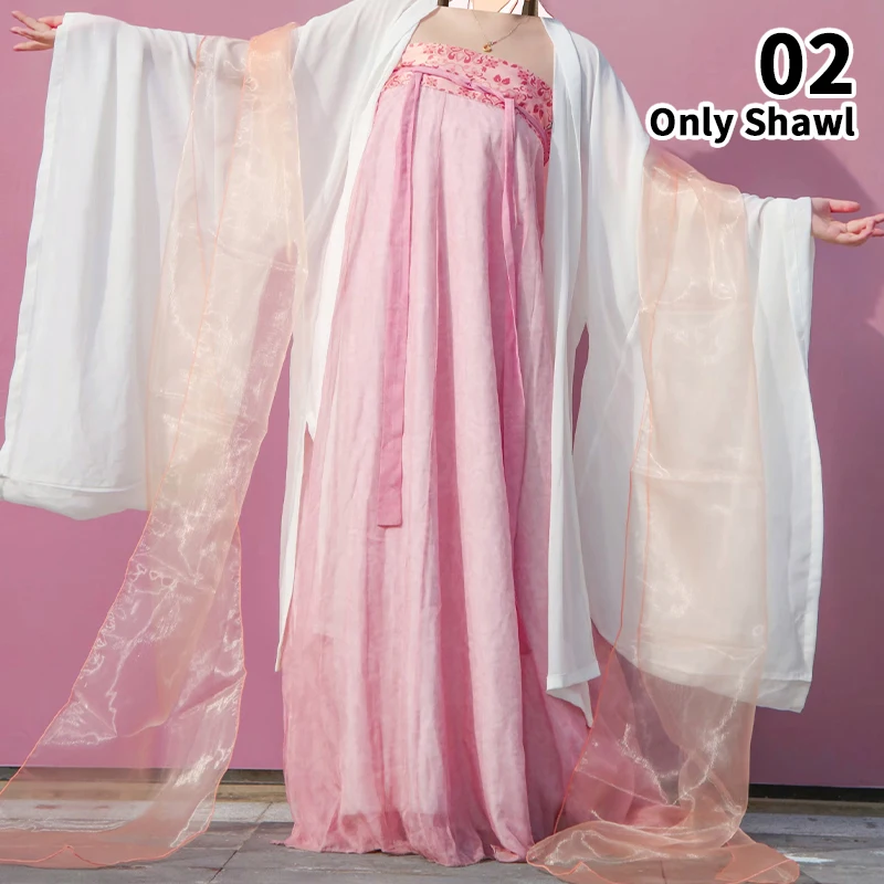 Chinese oude danskostuum 4M traditionele opera streamer Hanfu lange sjaal Dunhuang Fairy Dance podiumvoorstelling zijden lint