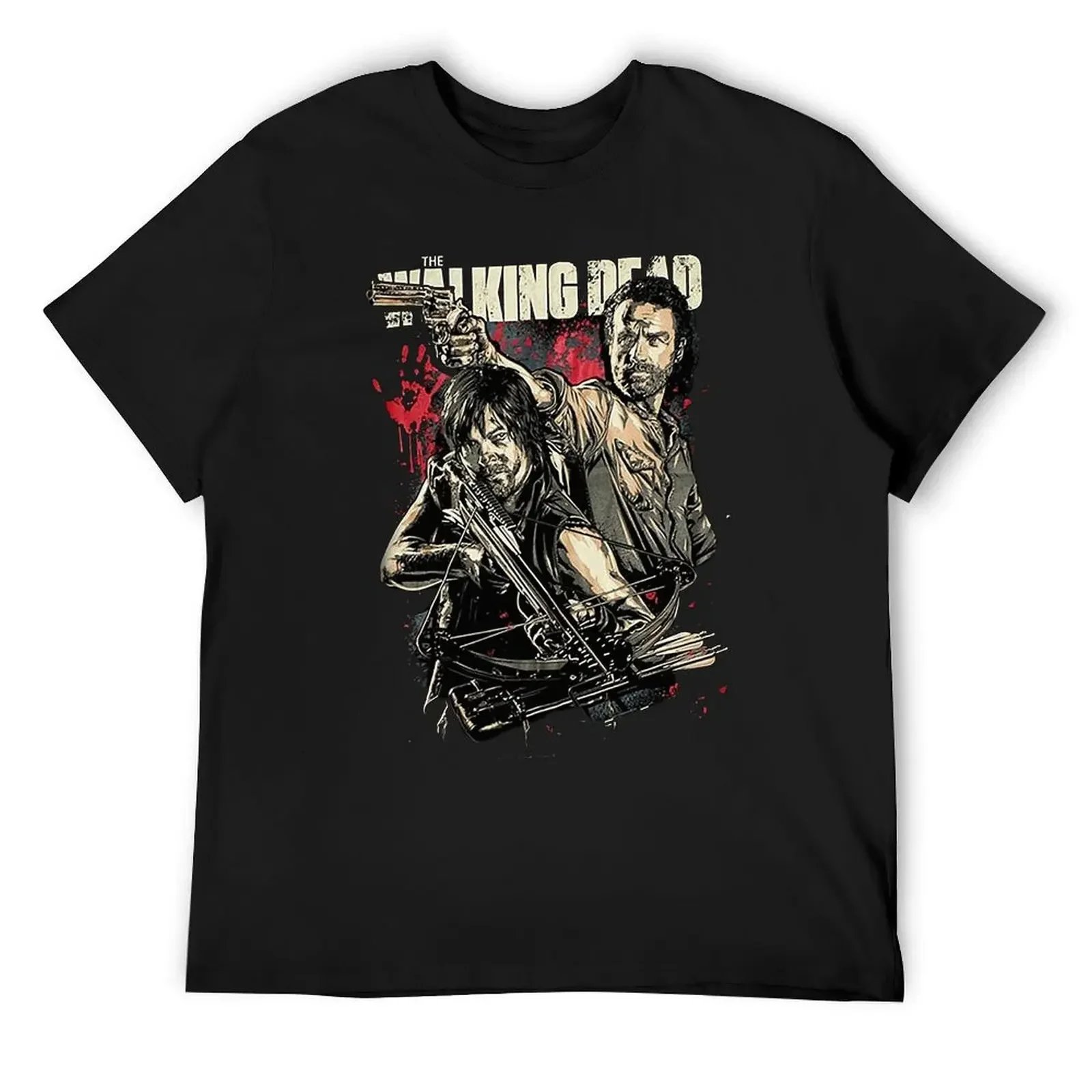 Men T-Shirt Fashion The Walking Dead Comic Book Series Rick Grimes Daryl Dixon Cool Women