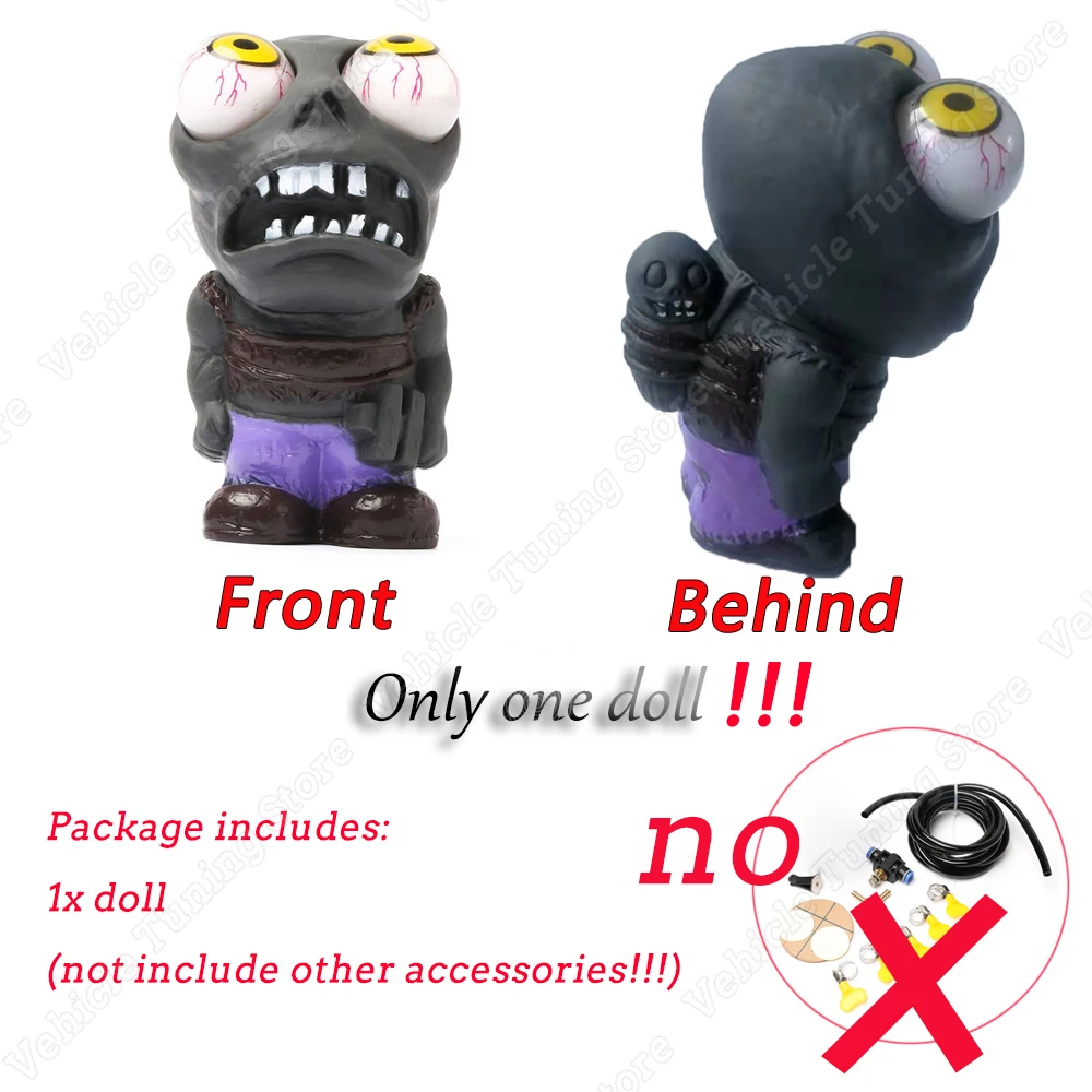 Turbo Blast-eyed Dolls Zombie Toys Car Decompression Ornaments Big-eyed Dolls Personalized Auto Accessories 2022 New