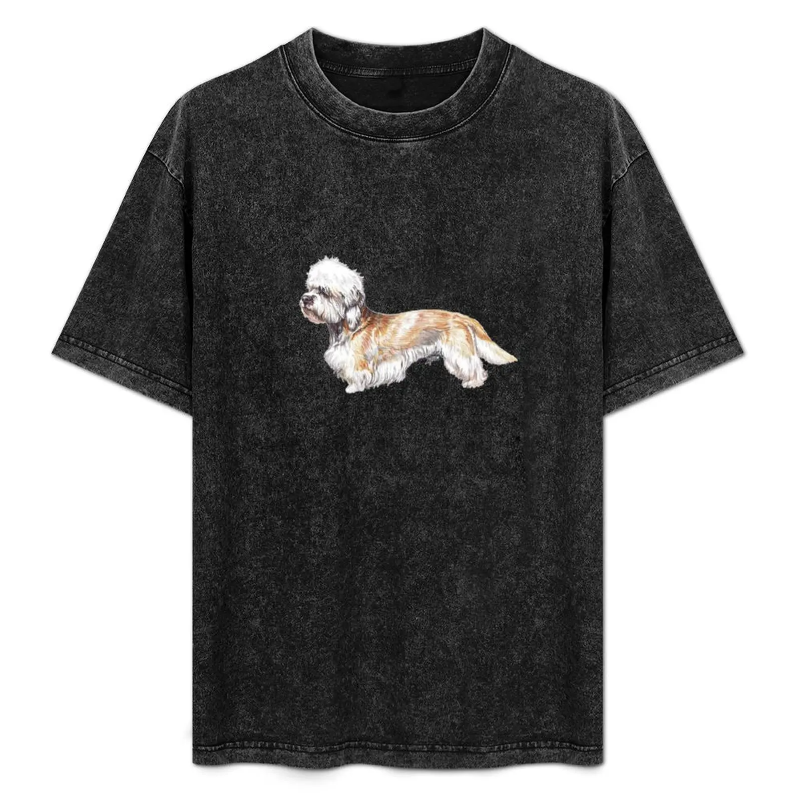 

Dandie Dinmont Mustard Dog Breed Show Stack Stand T-Shirt Big and Tall Basic Tee Shirt